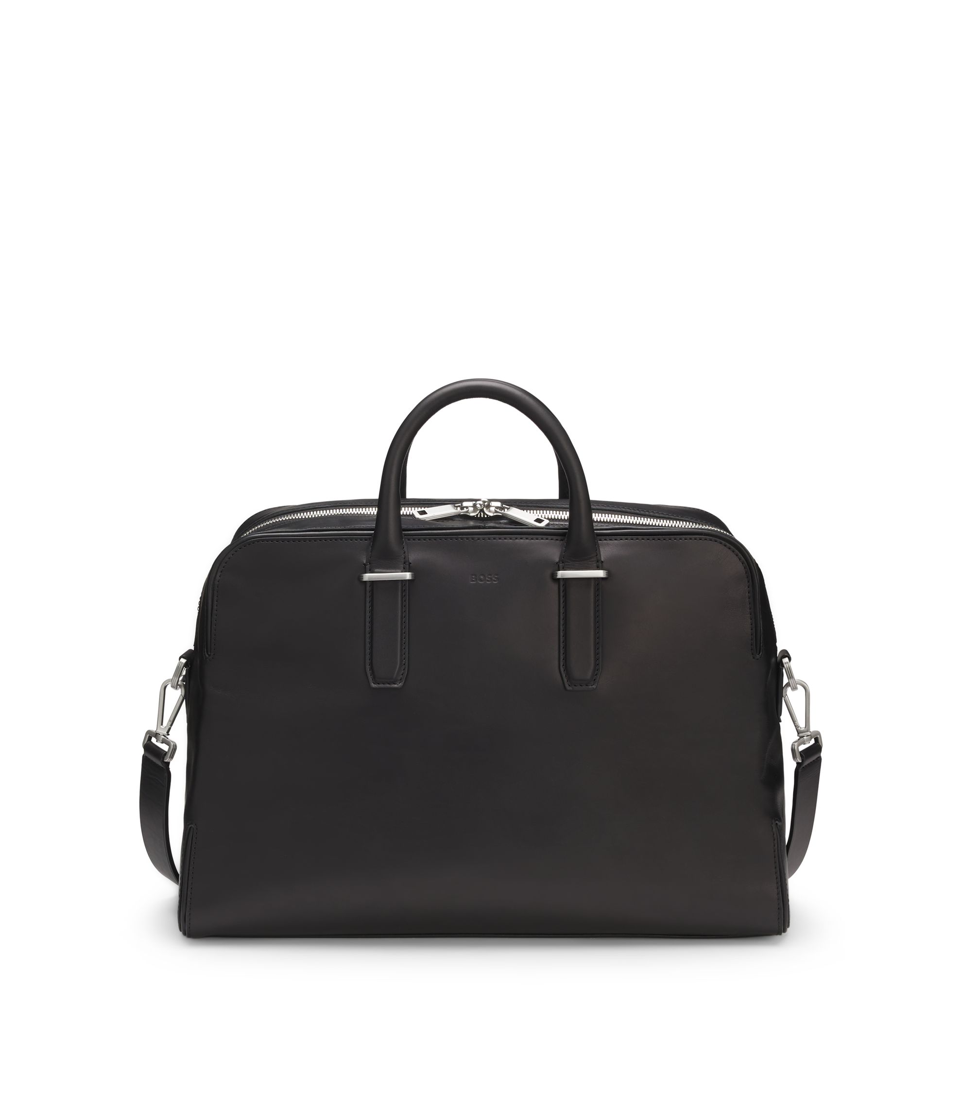 Runway Weekender aus Leder mit Logo-Prägung