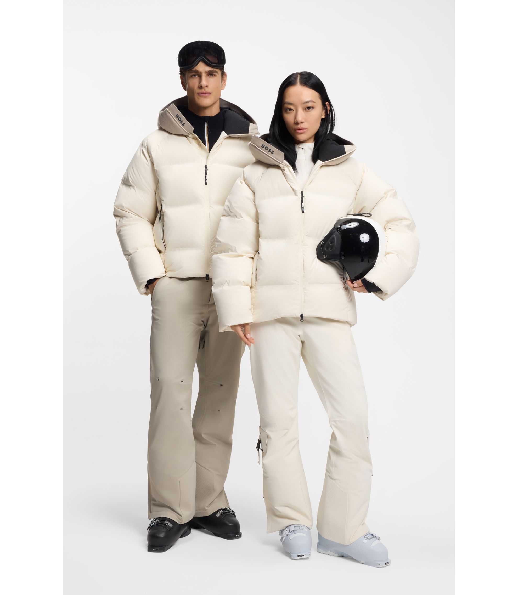 All-gender BOSS Ski-Daunenjacke mit wasserabweisendem Finish