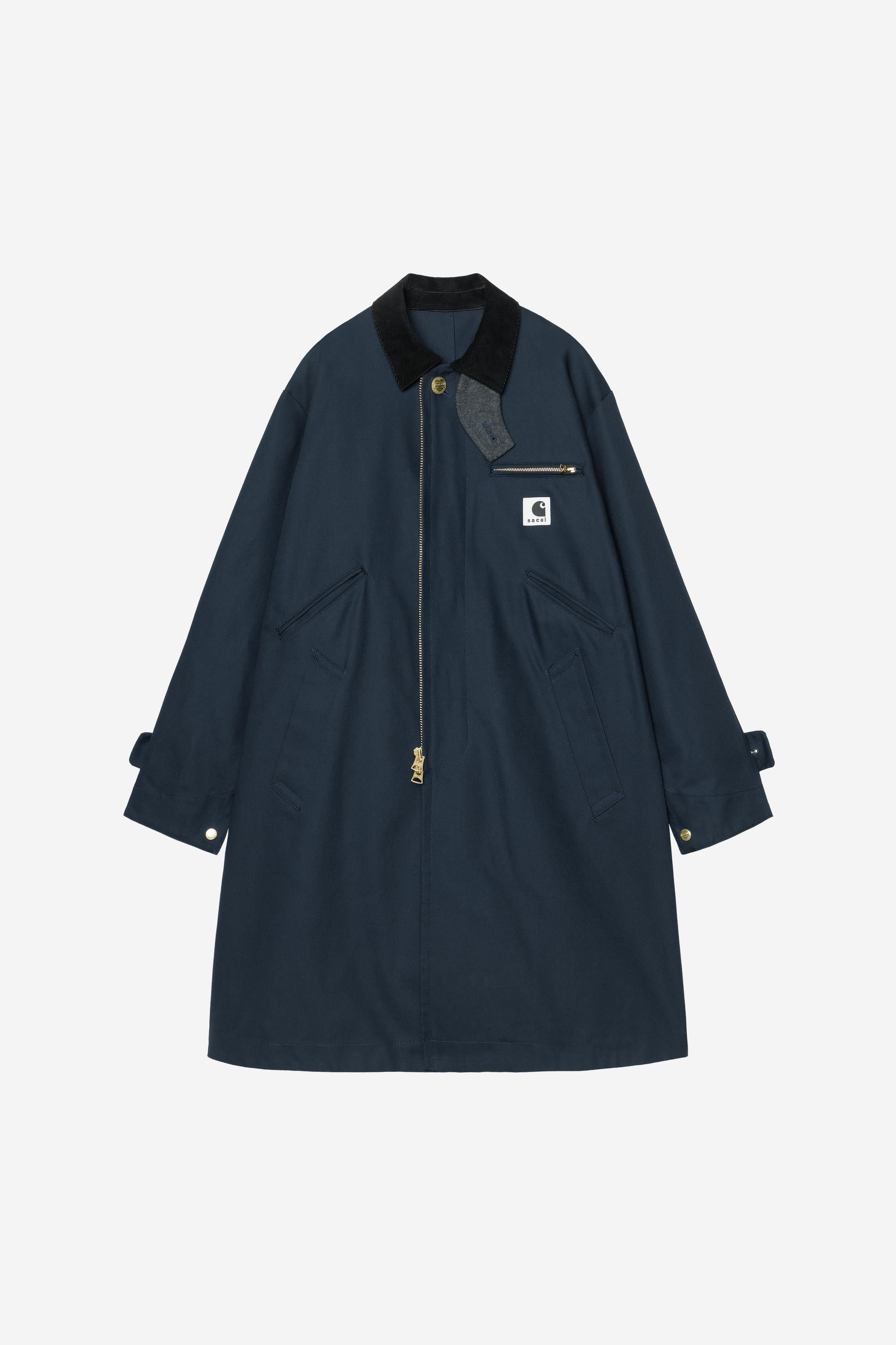 Sacai X Carhartt Wip Duck Coat Blue