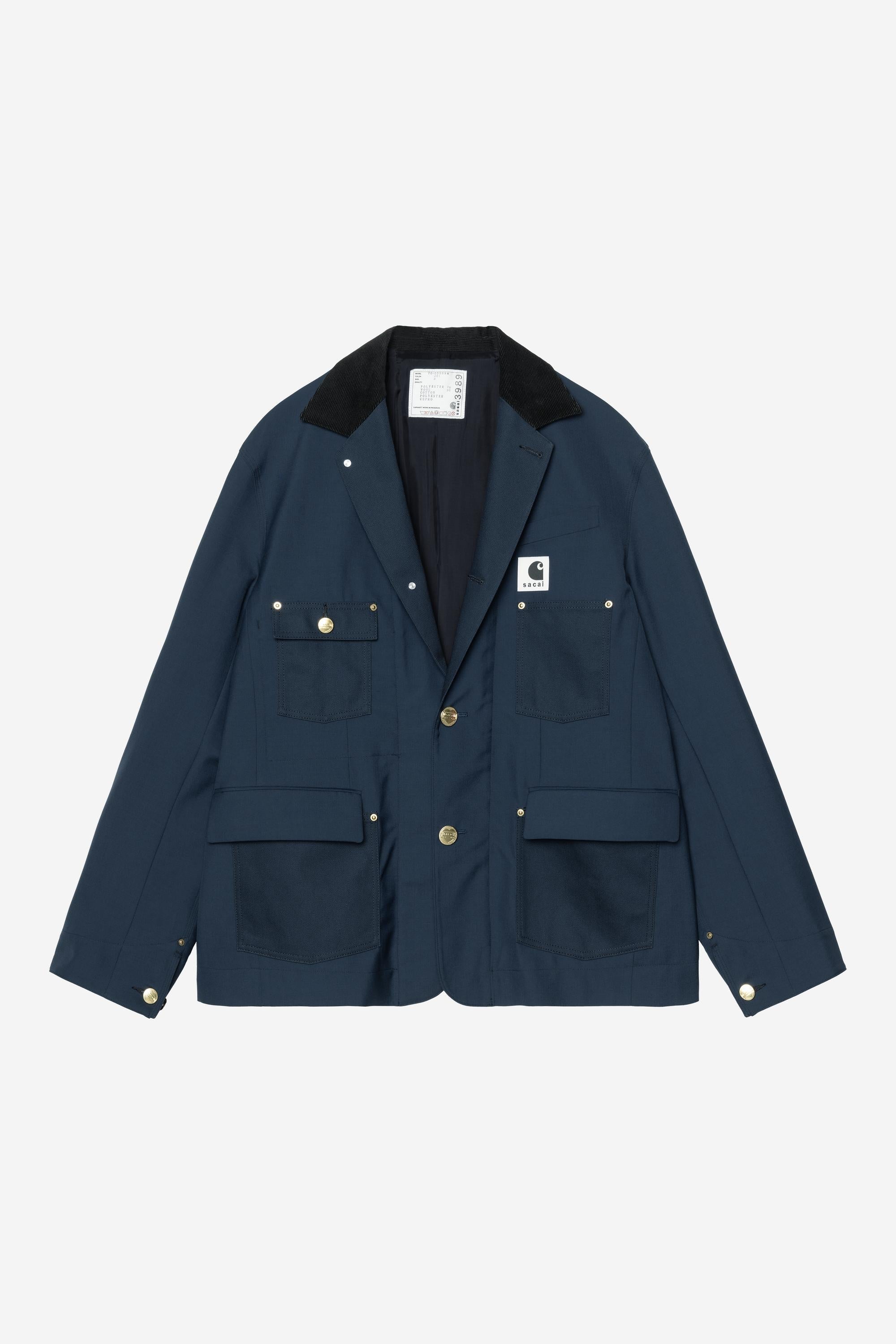 Sacai X Carhartt Wip Suiting X Duck Jacket Blue