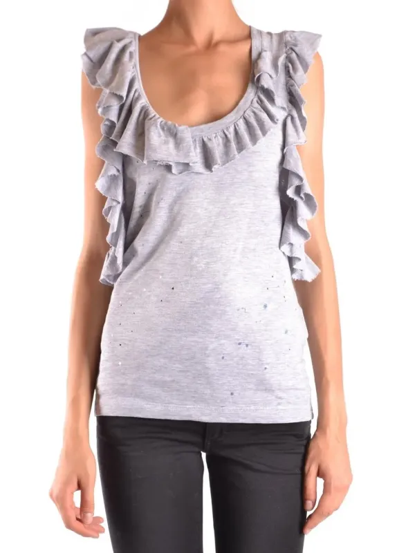 Dsquared2 Damen Oberteil 487094 - Graues Ärmelloses Herbst/W