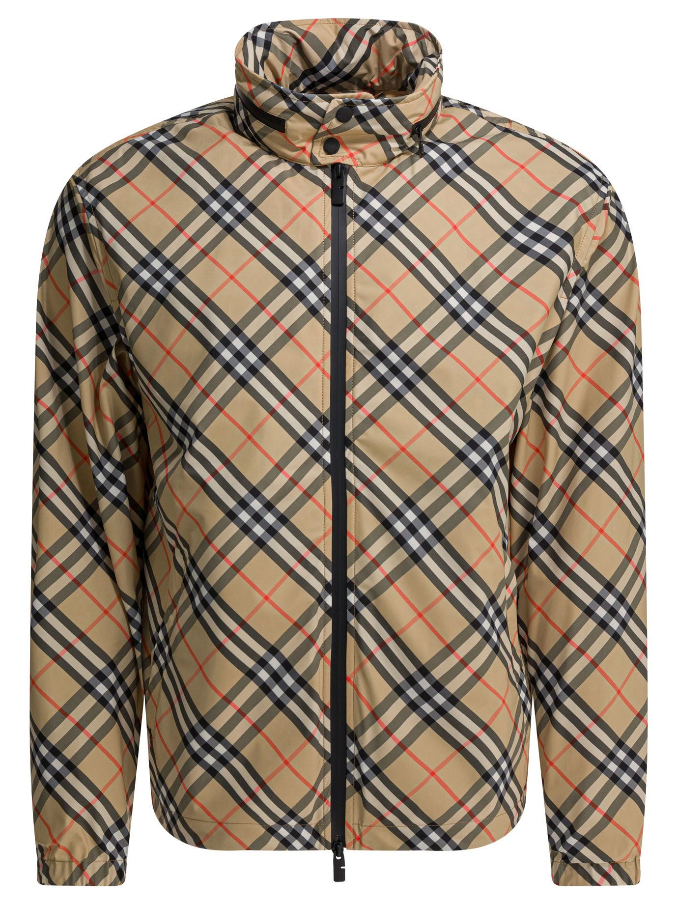 Burberry Beiger Karierter Windbreaker