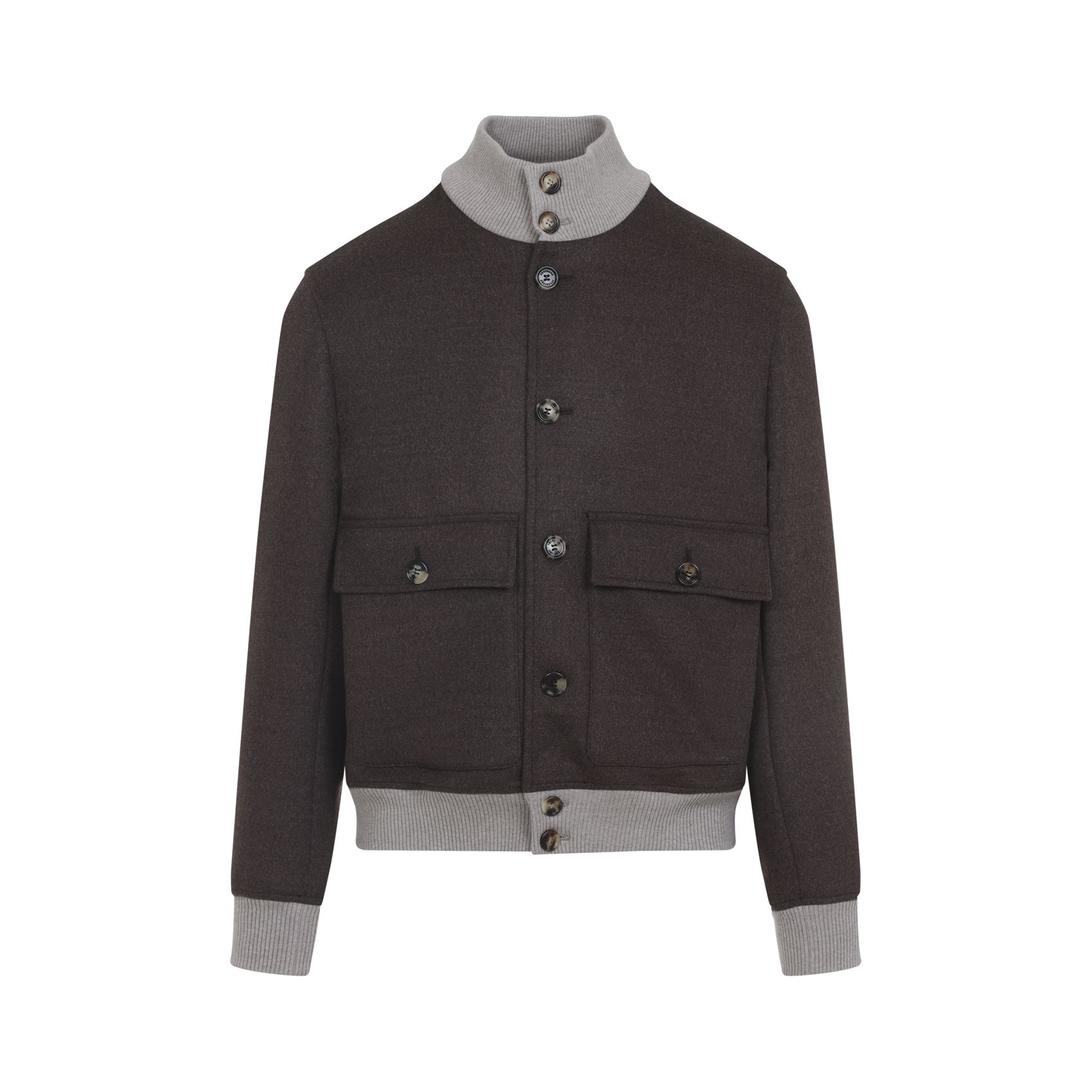 Braune Wolljacke Von Brunello Cucinelli