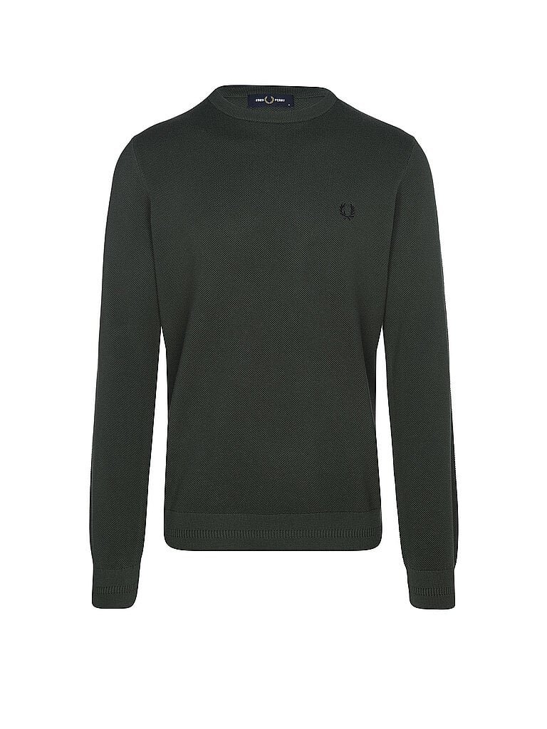 FRED PERRY Pullover dunkelgrün