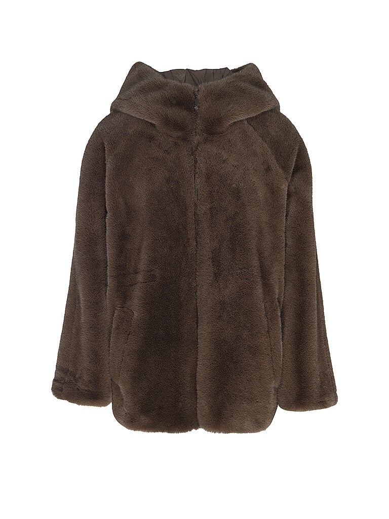 EMPORIO ARMANI Wendejacke in Felloptik braun