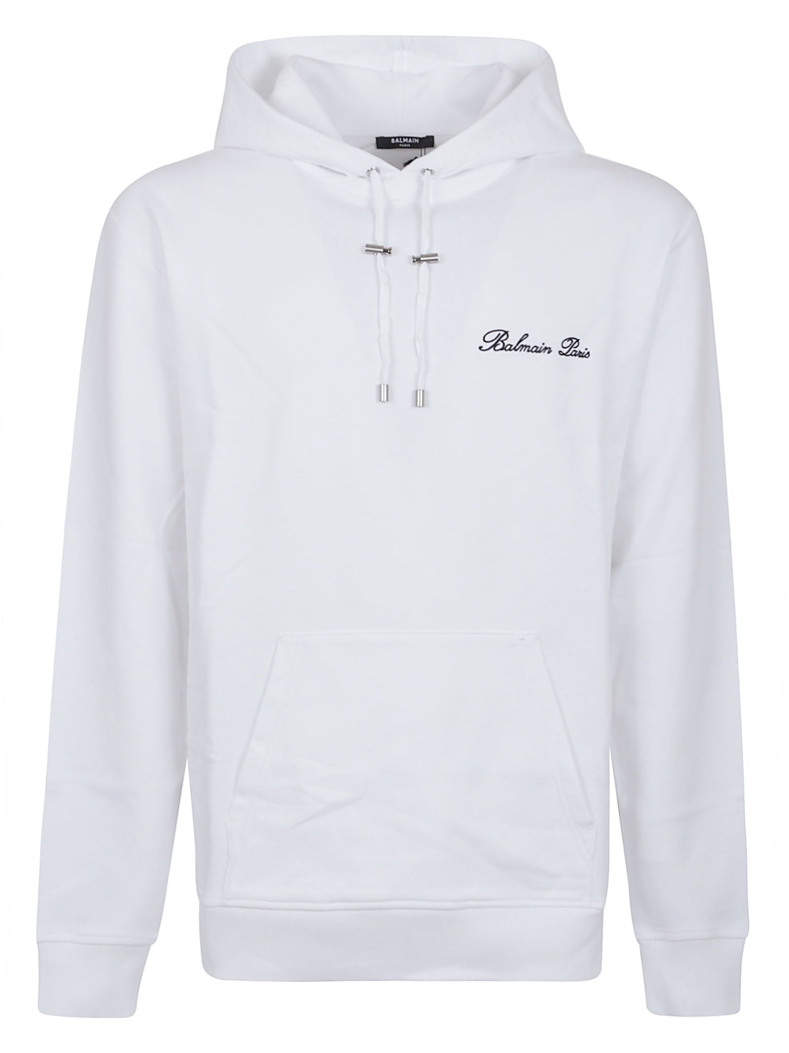 Balmain Weißes Baumwoll-sweatshirt Für Herren