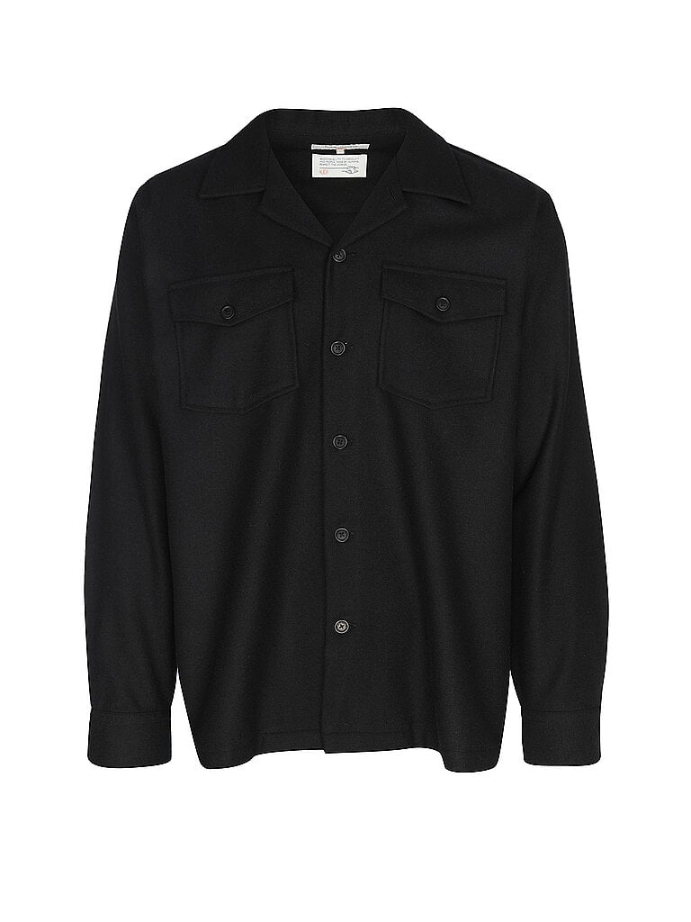 NUDIE JEANS Hemd VINCENT schwarz