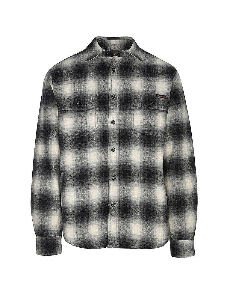 NUDIE JEANS Overshirt GLENN schwarz