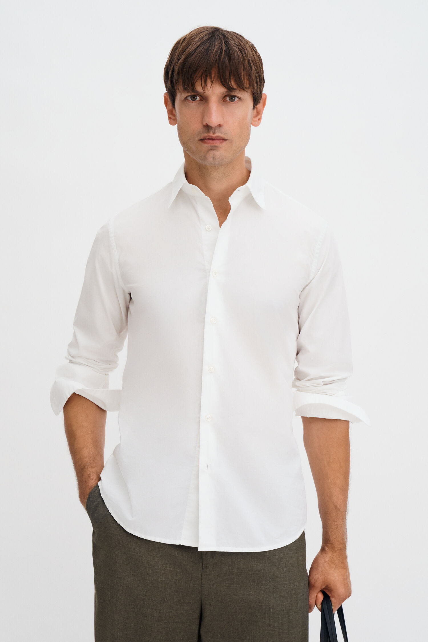 Slim Washed Cotton Shirt