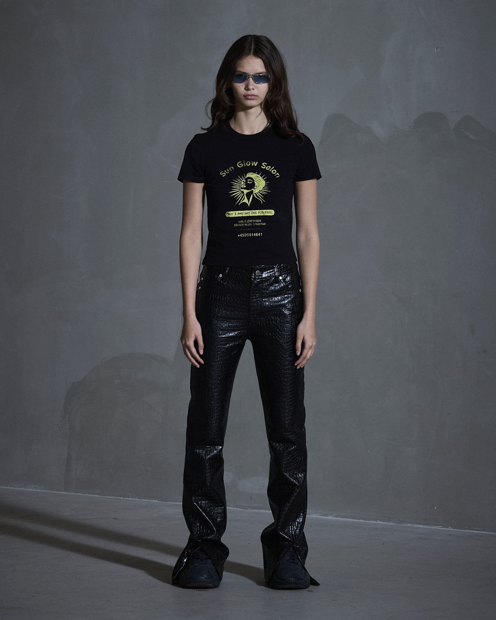 Sun Glow Mini Tee - Black