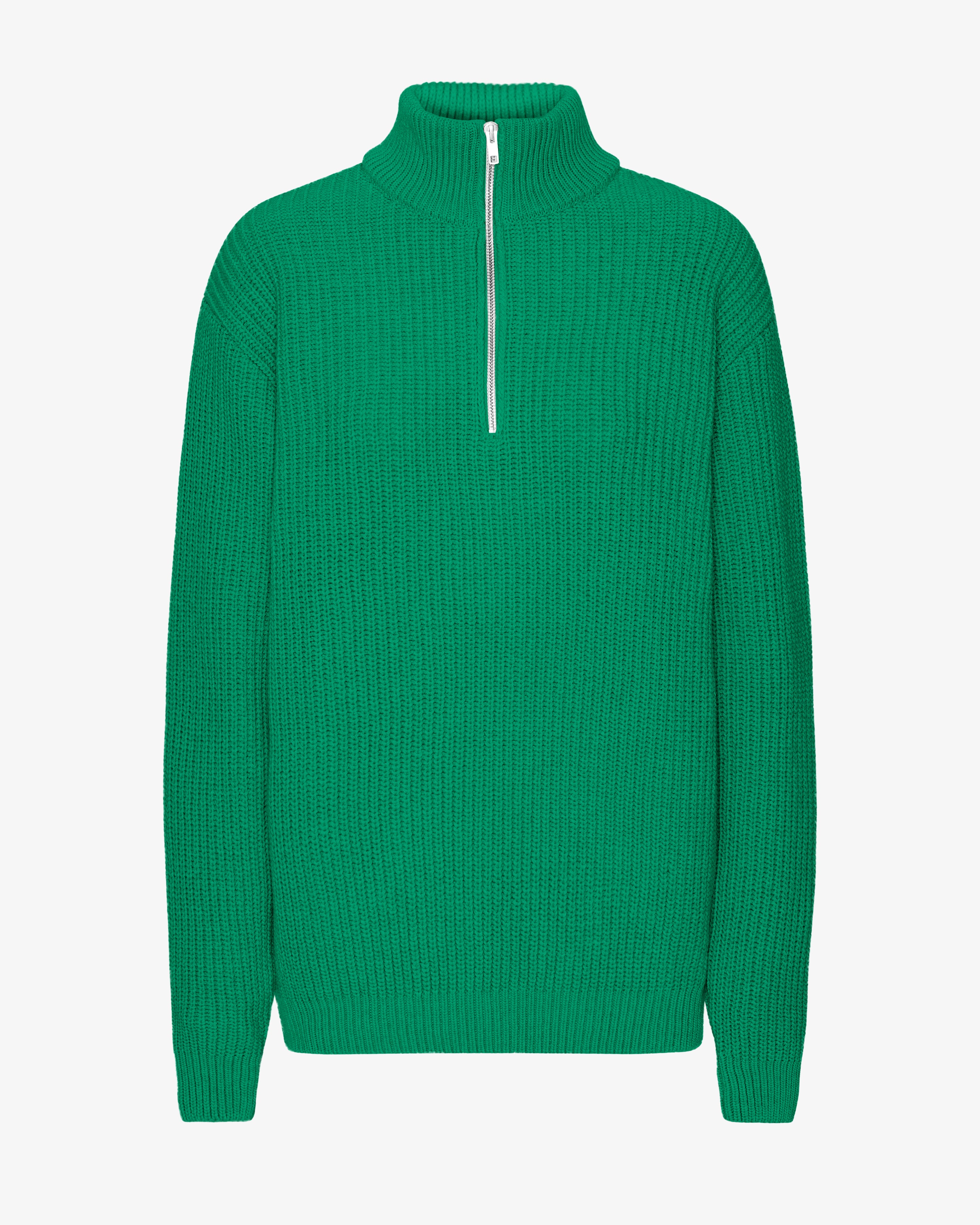 Merino Quarter Zip - Kelly Green