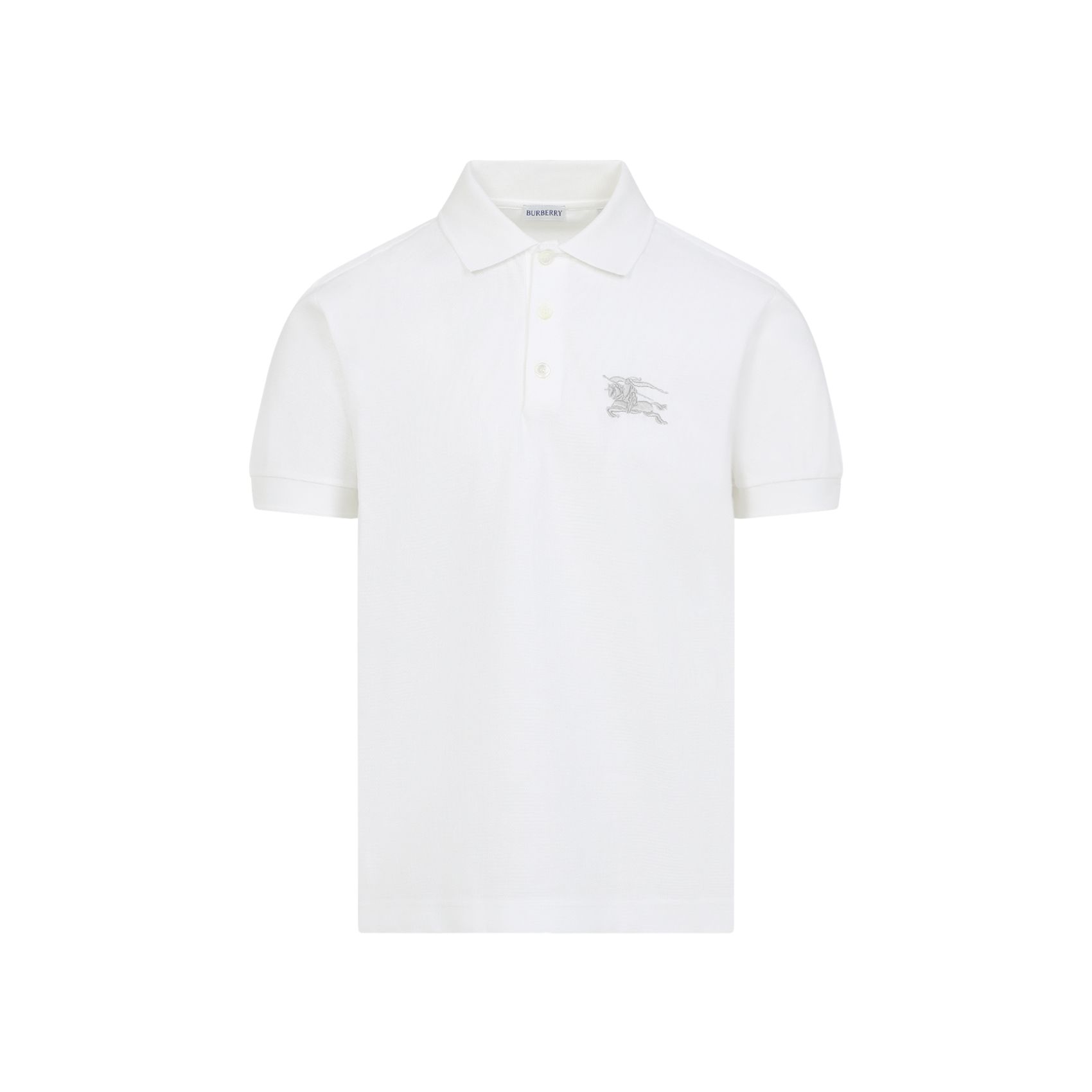 Burberry Herren T-shirt Aus Weißer Baumwolle